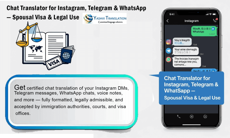 Chat Translator Instagram Telegram Spouse Visa Legal