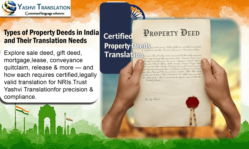 Types Of Property Deeds In India And Their Translation Needs